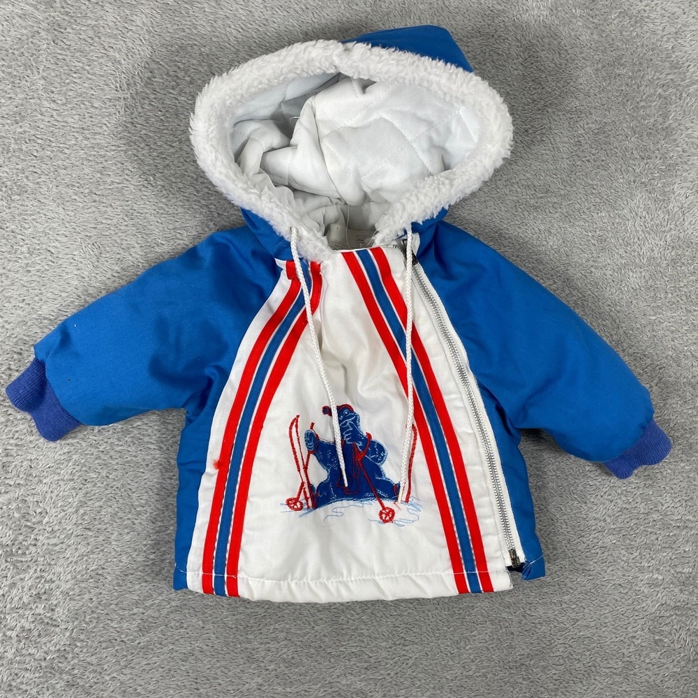 Sesame Street Cookie Monster Ski Jacket Kids 1 Blue JCPenney Vintage USA Made